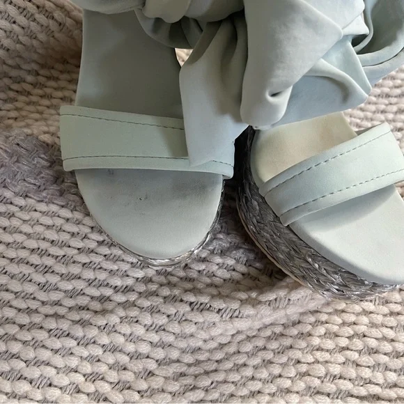 Donald J Pliner nela wedge espadrille sandal mint sz 7 - Picture 6 of 8